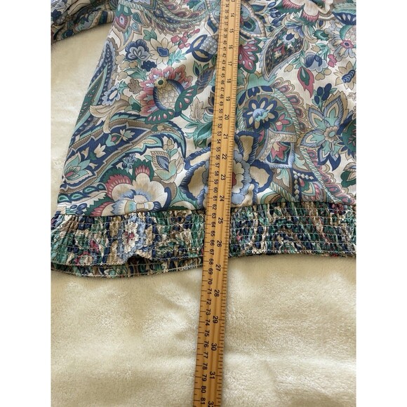 Alfred Dunner Womens Top Size 20 Boho Floral V-Neck Lightweight Blouse 2X - Picture 5 of 12